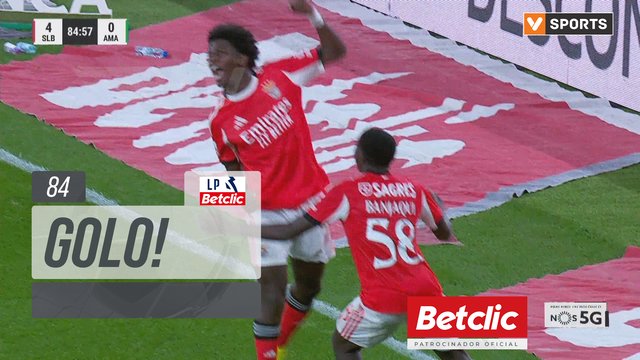 GOLO! Benfica, Anísio Cabral aos 84', Benfica 4-0 Estrela Amadora