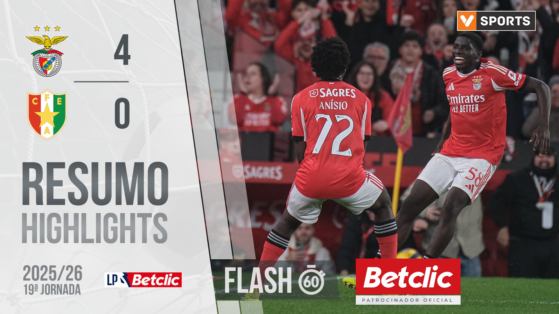 Confira o resumo/melhores momentos do Benfica - Estrela da Amadora