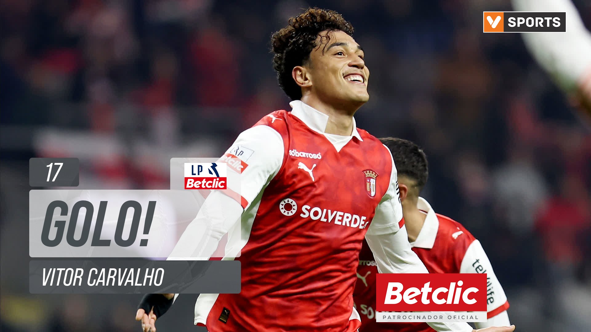 GOLO! Braga, Vitor Carvalho aos 17', Braga 1-0 Alverca