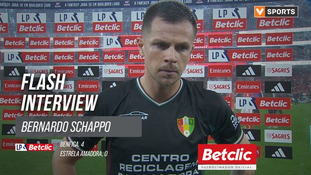 I Liga (#19) | Benfica 4-0 Estrela Amadora: Flash Interview Bernardo Schappo