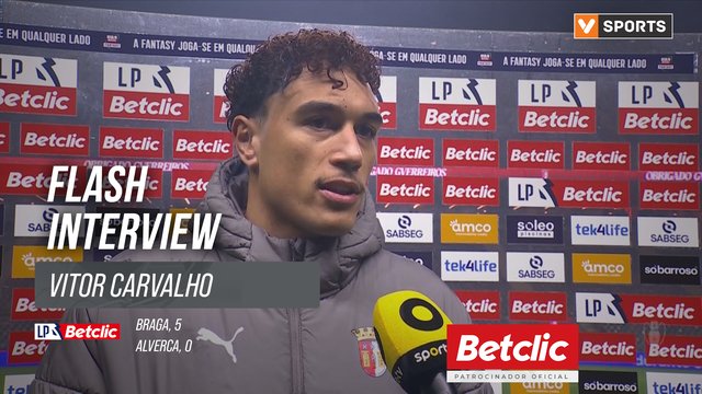 I Liga (#19) | Braga 5-0 Alverca: Flash Interview Vitor Carvalho