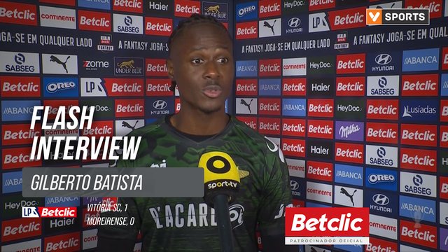 I Liga (#20) | Vitória SC 1-0 Moreirense: Flash Interview Gilberto Batista