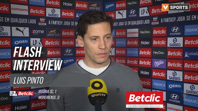 I Liga (#20) | Vitória SC 1-0 Moreirense: Flash Interview Luis Pinto