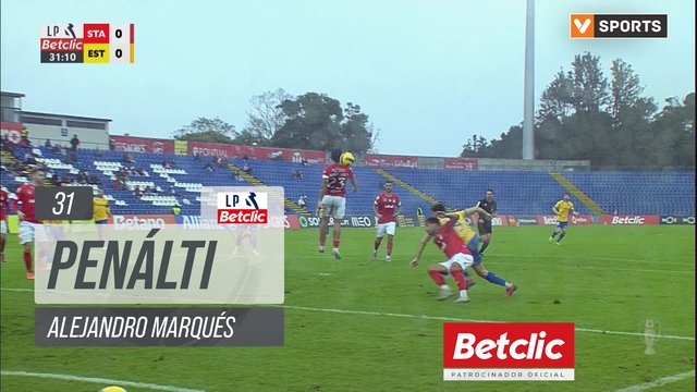 Estoril, Penálti, Alejandro Marqués aos 31'