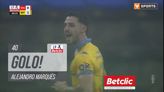 GOLO! Estoril, Alejandro Marqués aos 40', Santa Clara 0-2 Estoril