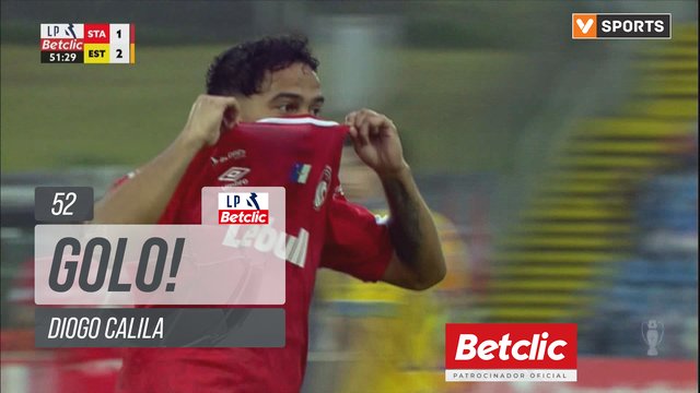 GOLO! Santa Clara, Diogo Calila aos 52', Santa Clara 1-2 Estoril