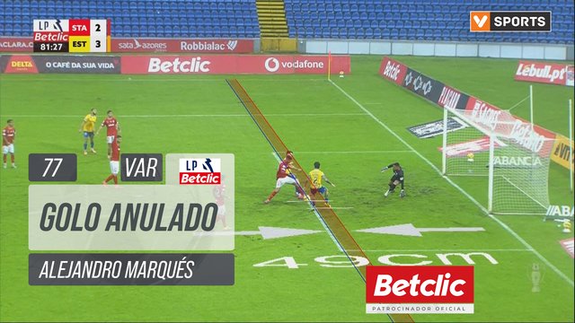 Estoril, Golo Anulado, Alejandro Marqués aos 77'