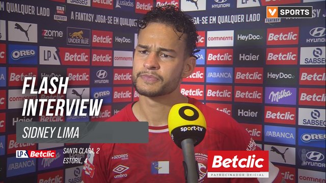I Liga (#20) | Santa Clara 2-4 Estoril: Flash Interview Sidney Lima