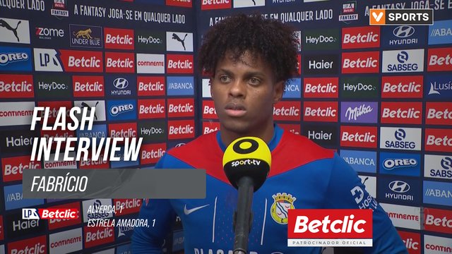 I Liga (#20) | Alverca 1-1 Estrela Amadora: Flash Interview Fabrício