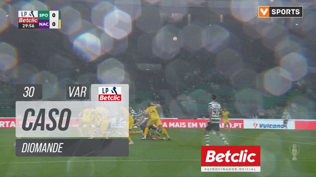 Sporting, Caso, Diomande aos 30'
