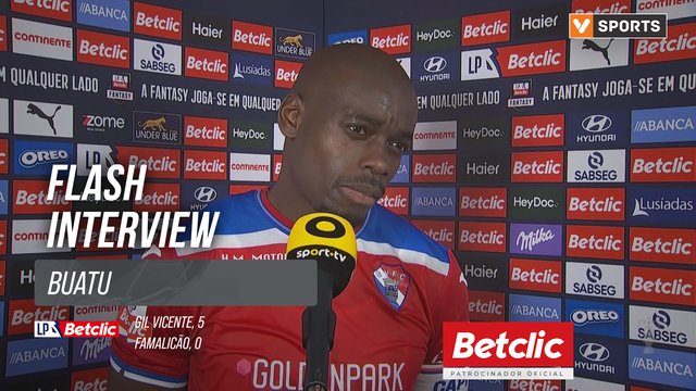 I Liga (#20) | Gil Vicente 5-0 Famalicão: Flash Interview Buatu