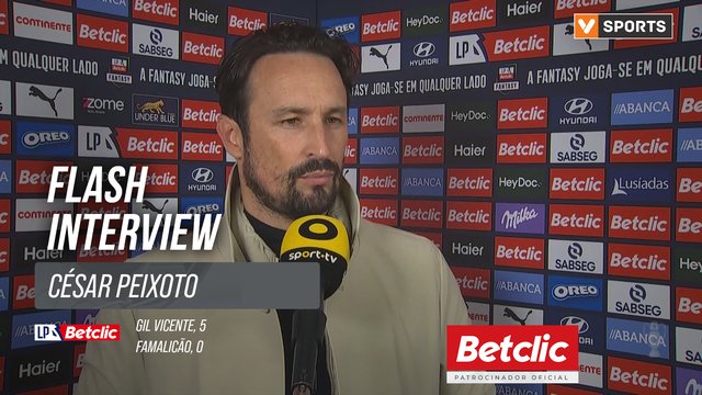 I Liga (#20) | Gil Vicente 5-0 Famalicão: Flash Interview César Peixoto