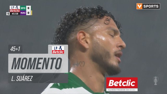 Sporting, Jogada, L. Suárez aos 45'+1'