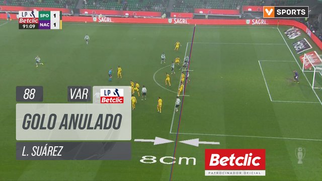 Sporting, Golo Anulado, L. Suárez aos 88'