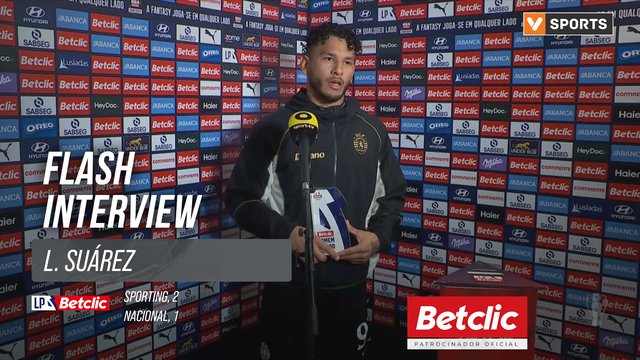 I Liga (#20) | Sporting 2-1 Nacional: Flash Interview L. Suárez