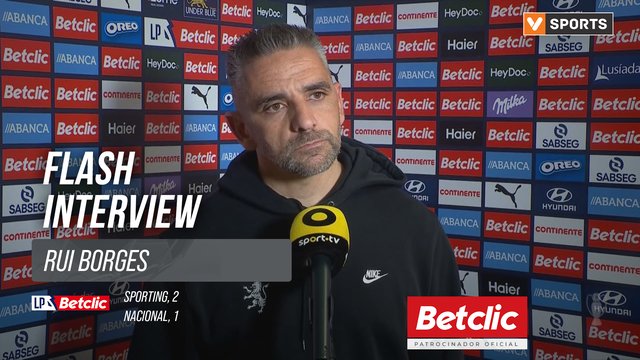 I Liga (#20) | Sporting 2-1 Nacional: Flash Interview Rui Borges