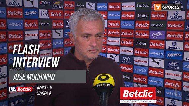 I Liga (#20) | Tondela 0-0 Benfica: Flash Interview José Mourinho