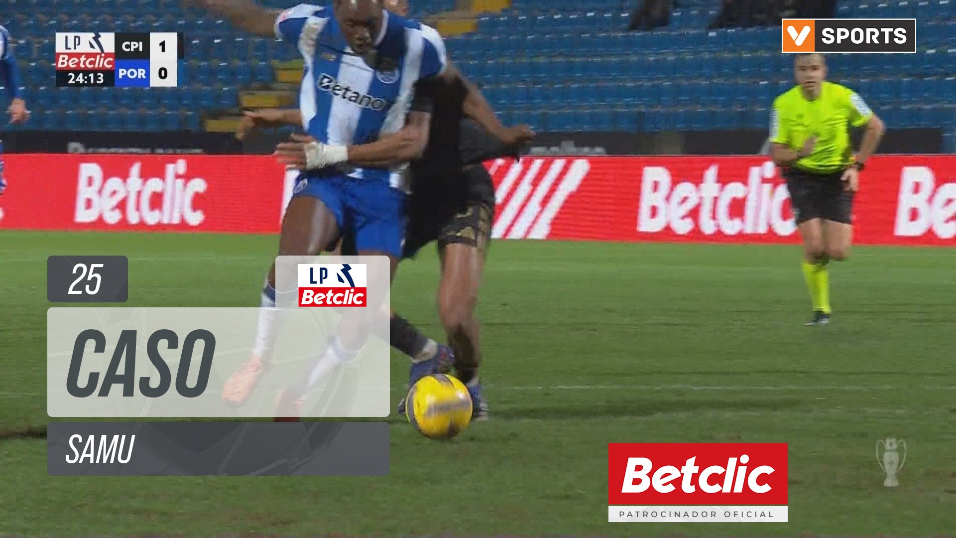 FC Porto, Caso, Samu aos 25'