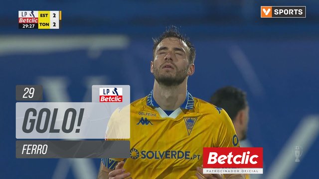 GOLO! Estoril, Ferro aos 29', Estoril 2-2 Tondela