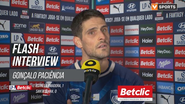 I Liga (#21) | Estrela Amadora 1-0 Santa Clara: Flash Interview Gonçalo Paciência