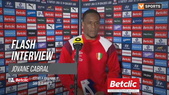 I Liga (#21) | Estrela Amadora 1-0 Santa Clara: Flash Interview Jovane Cabral