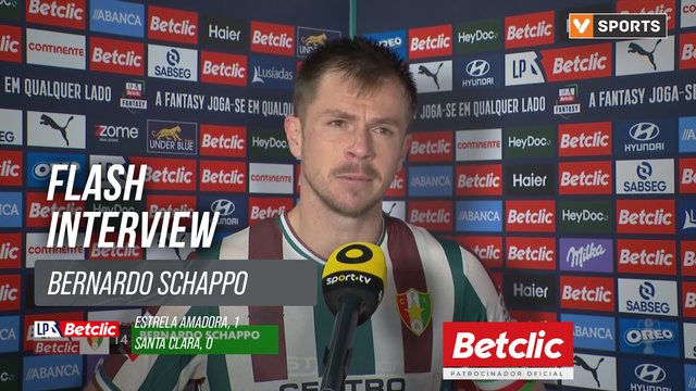 I Liga (#21) | Estrela Amadora 1-0 Santa Clara: Flash Interview Bernardo Schappo