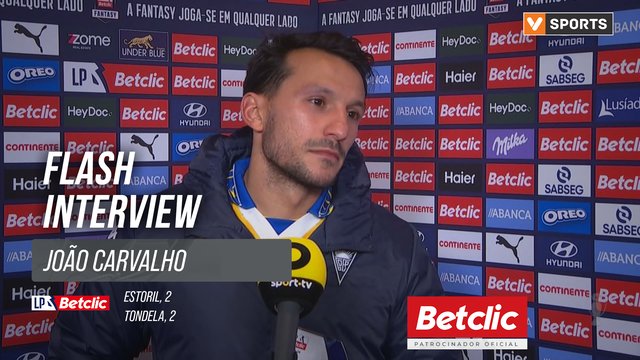 I Liga (#21) | Estoril 2-2 Tondela: Flash Interview João Carvalho