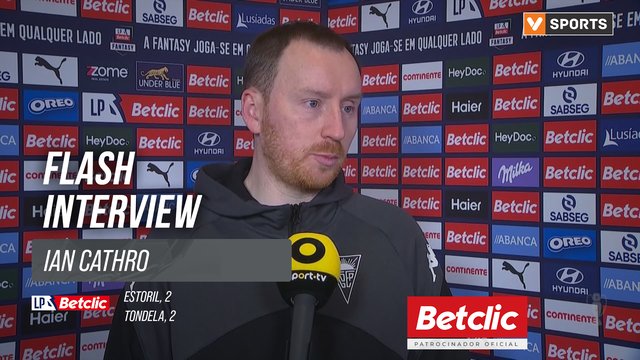 I Liga (#21) | Estoril 2-2 Tondela: Flash Interview Ian Cathro