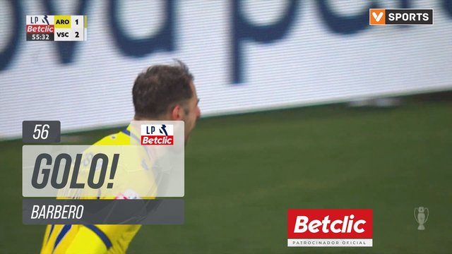 GOLO! Arouca, Barbero aos 56', Arouca 2-2 Vitória SC
