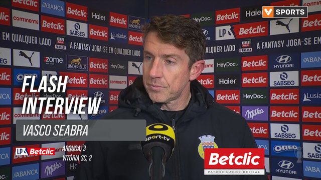 I Liga (#21) | Arouca 3-2 Vitória SC: Flash Interview Vasco Seabra
