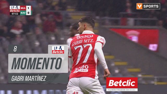 Braga, Jogada, Gabri Martínez aos 8'