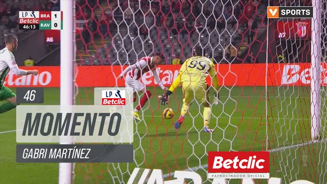 Braga, Jogada, Gabri Martínez aos 46'