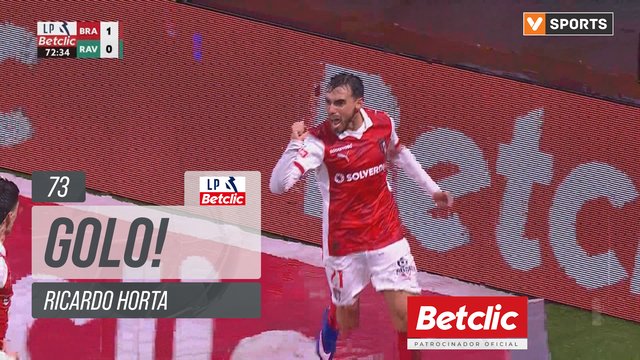 GOLO! Braga, Ricardo Horta aos 73', Braga 2-0 Rio Ave
