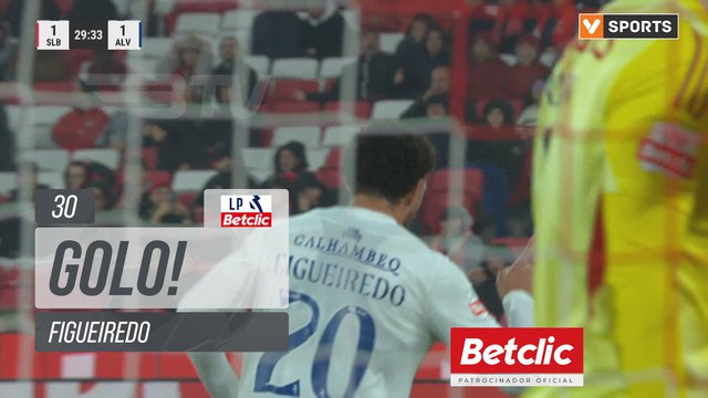 GOLO! Alverca, Figueiredo aos 30', Benfica 1-1 Alverca
