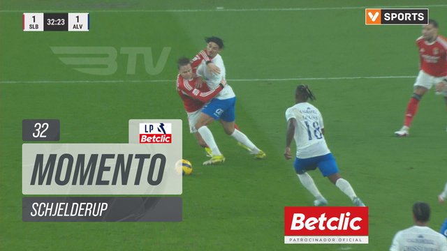 Benfica, Caso, Schjelderup aos 32'