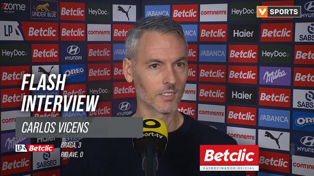 I Liga (#21) | Braga 3-0 Rio Ave: Flash Interview Carlos Vicens