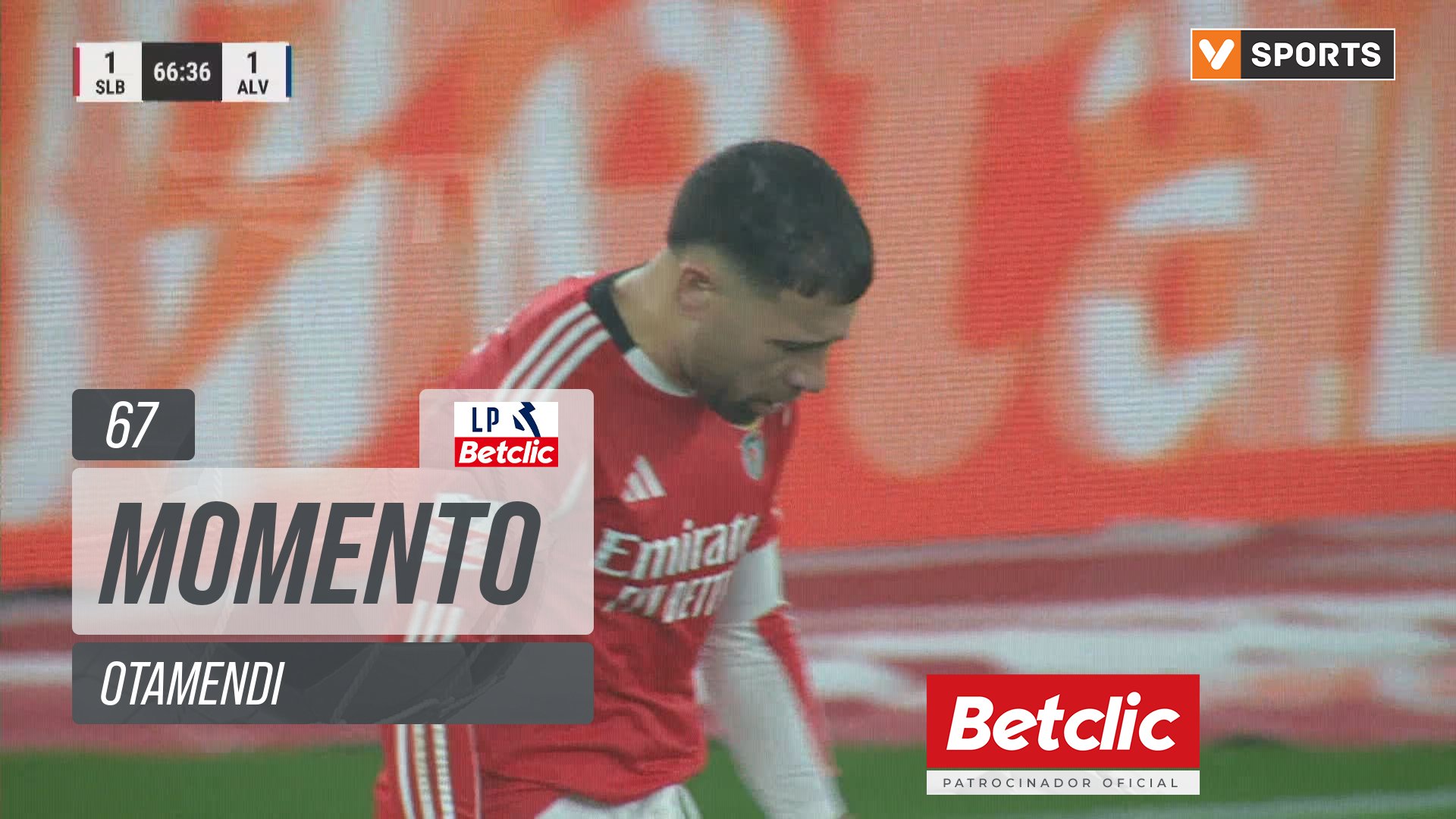 Benfica, Jogada, Otamendi aos 67'