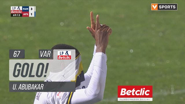 GOLO! Famalicão, U. Abubakar aos 67', Famalicão 3-1 AVS