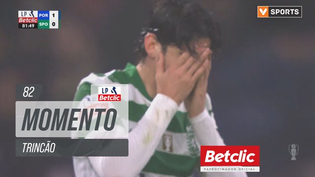 Sporting, Jogada, Trincão aos 82'