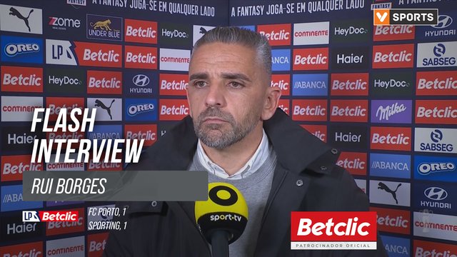 I Liga (#21) | FC Porto 1-1 Sporting: Flash Interview Rui Borges