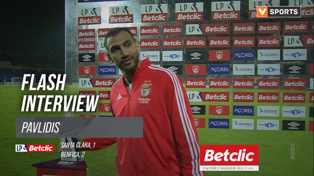 I Liga (#22) | Santa Clara 1-2 Benfica: Flash Interview Pavlidis