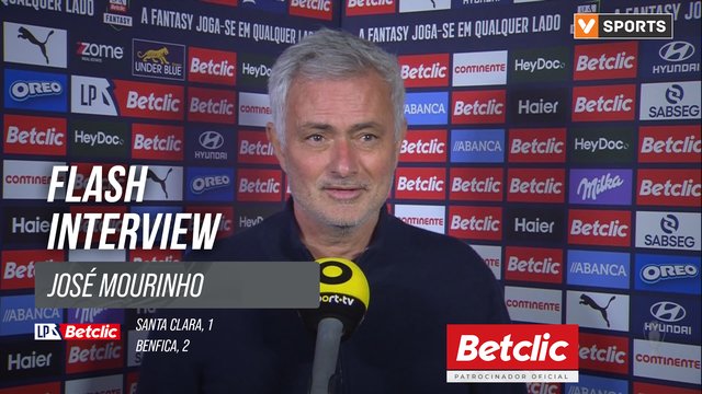 I Liga (#22) | Santa Clara 1-2 Benfica: Flash Interview José Mourinho