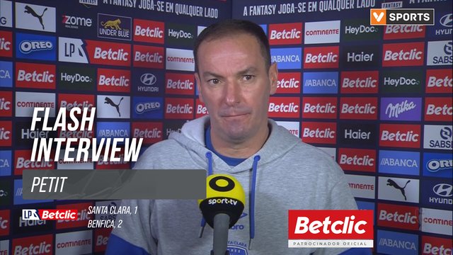 I Liga (#22) | Santa Clara 1-2 Benfica: Flash Interview Petit