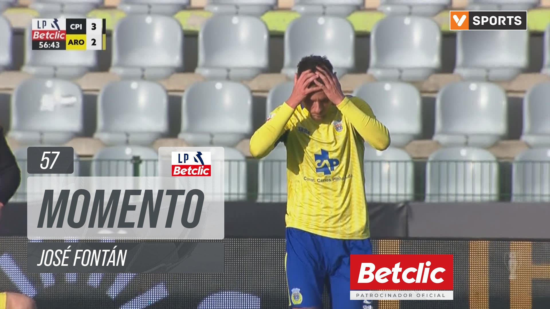 Arouca, Jogada, José Fontán aos 57'