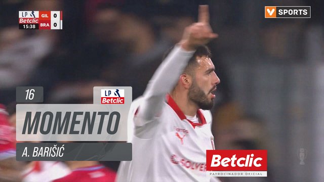 Braga, Jogada, A. Barišić aos 16'