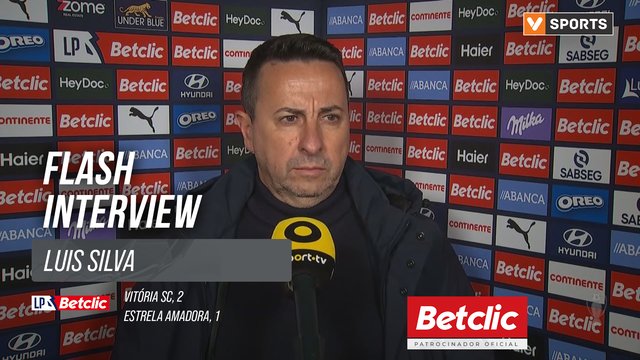 I Liga (#22) | Vitória SC  2-1 Estrela Amadora: Flash Interview Luis Silva