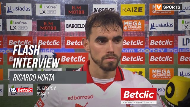 I Liga (#22) | Gil Vicente 2-1 Braga: Flash Interview Ricardo Horta