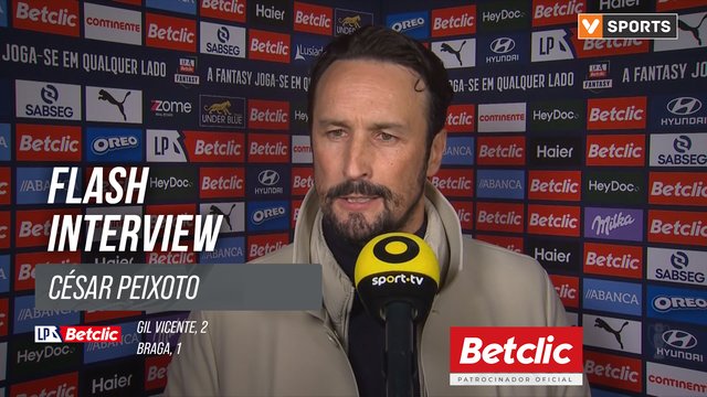 I Liga (#22) | Gil Vicente 2-1 Braga: Flash Interview César Peixoto