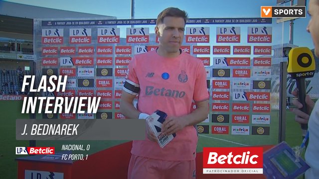 I Liga (#22) | Nacional 0-1 FC Porto: Flash Interview J. Bednarek