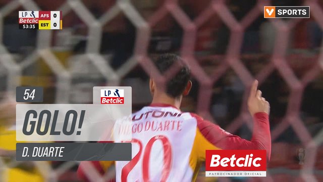 GOLO! AVS, D. Duarte aos 54', AVS 1-0 Estoril